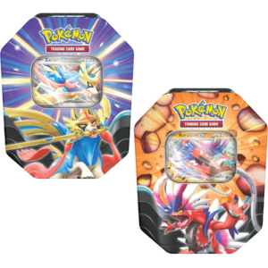 Slashing Legends Tin – Zacian ex / Koraidon ex (PAR) – ESPAÑOL